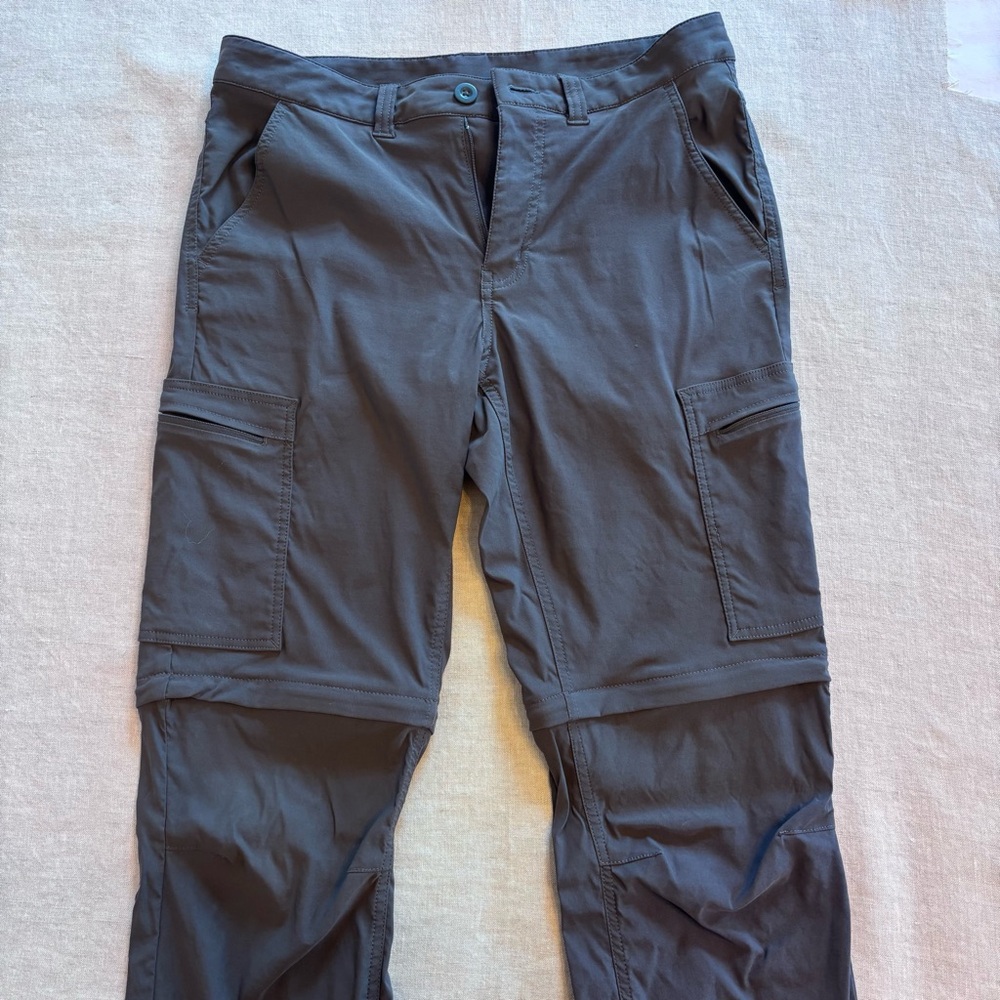 MEC Men's Charcoal Cargo Zip-Off Hiking Pants